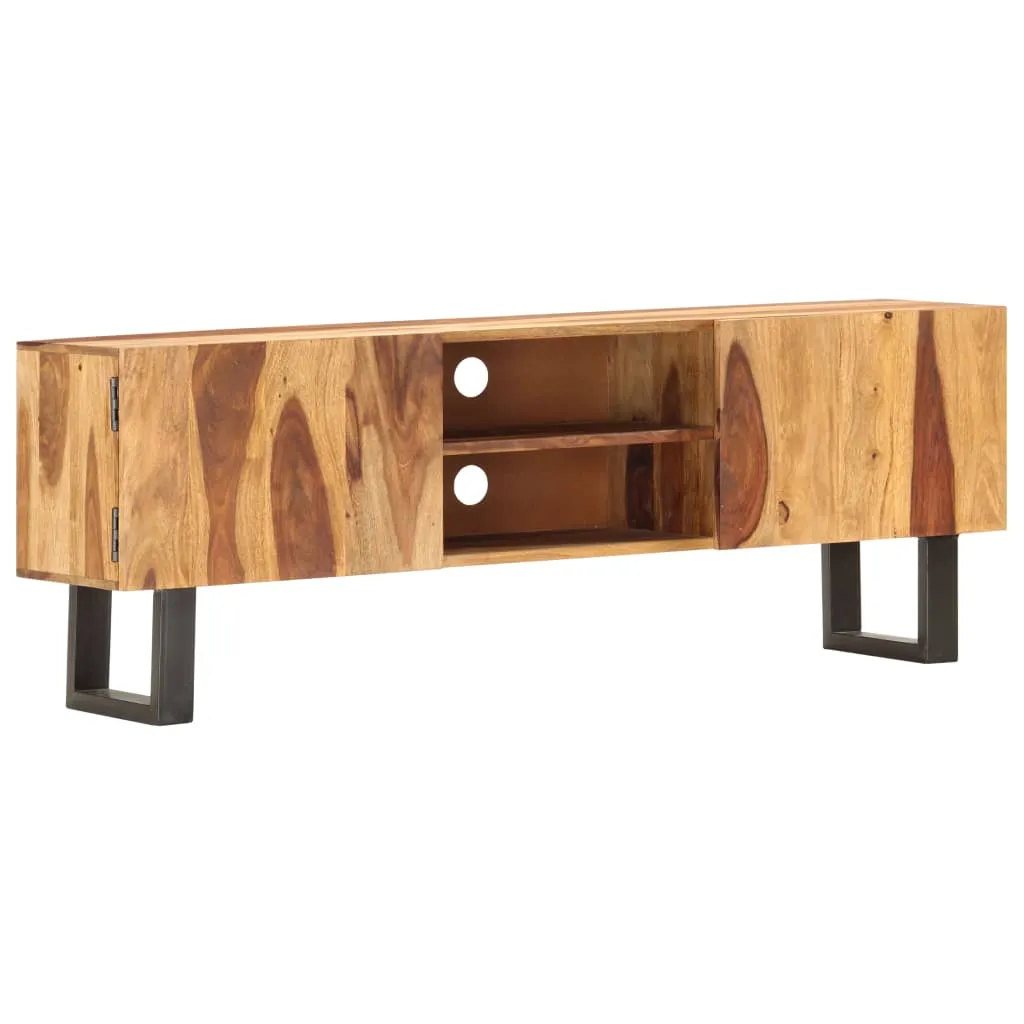 vidaXL TV Cabinet 130x30x47 cm Solid Acacia Wood