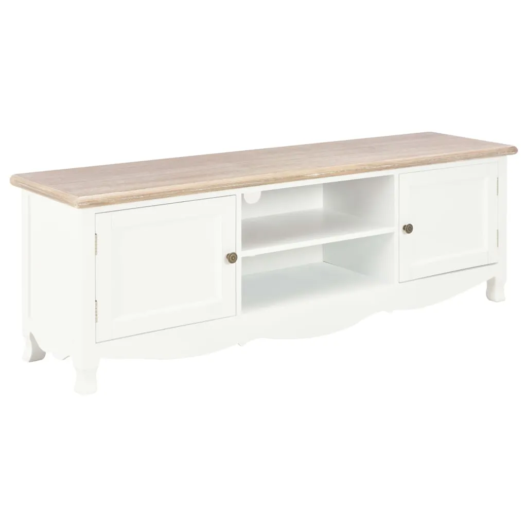 vidaXL TV Cabinet White 120x30x40 cm Wood