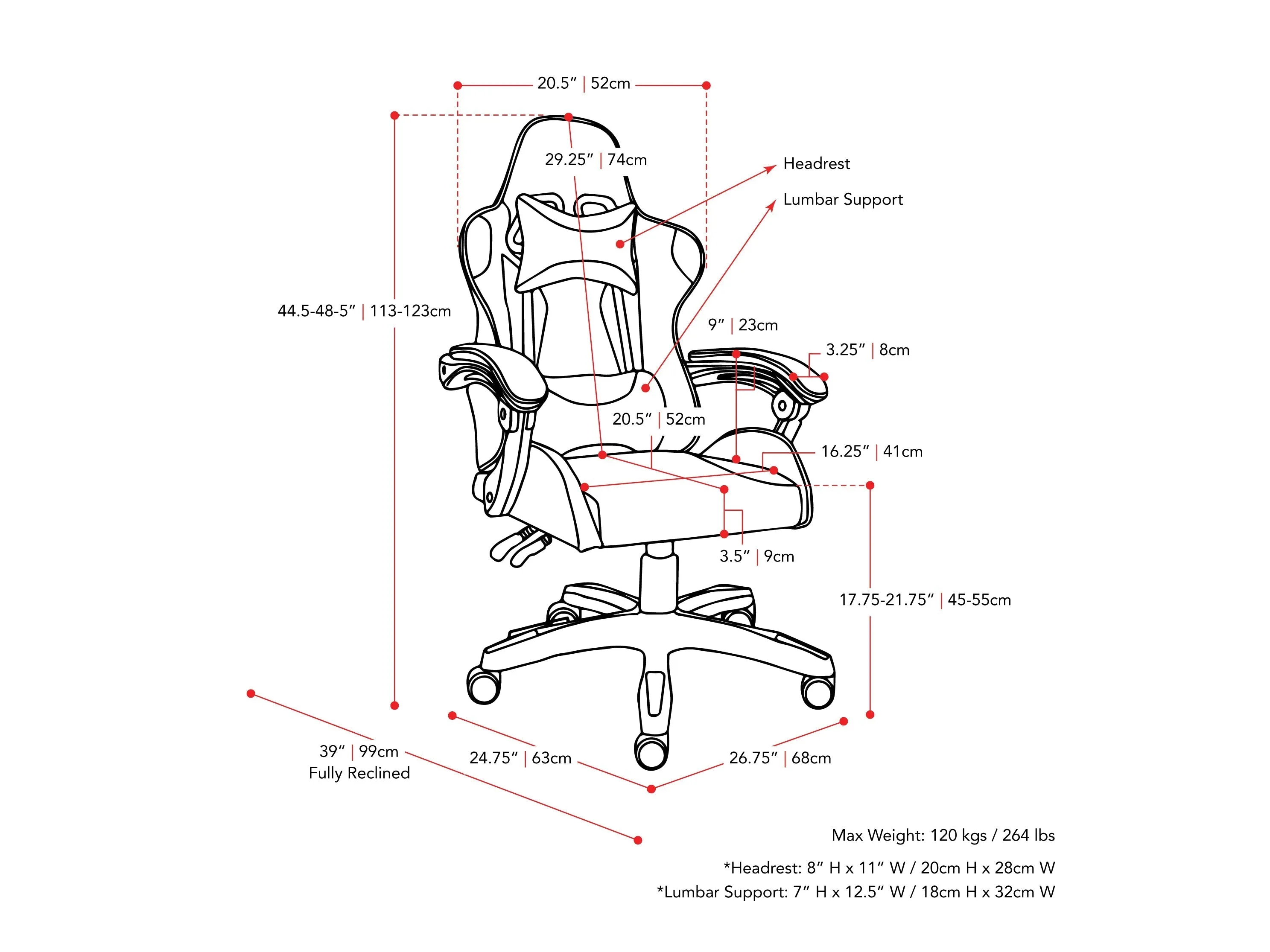 White Gaming Office Chair