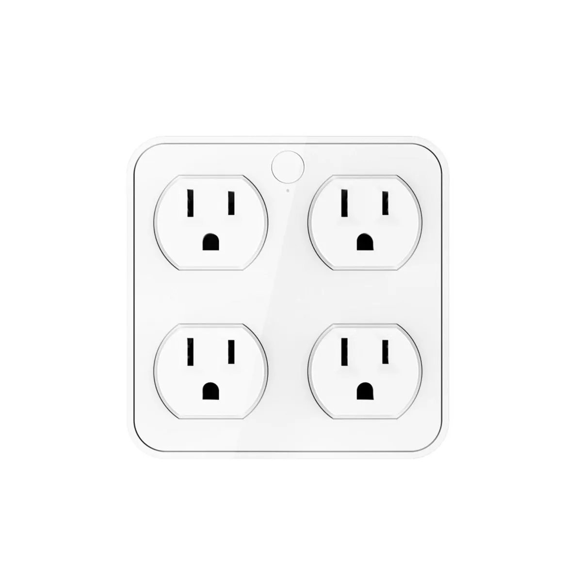 Wireless Wall Tap Smart Plug, Surge Protector, 4 Outlet Extender with 4 USB Charging Ports, Compatible with Alexa Google Assistant, no Hub Required (4 Outlets,4 USB Ports),ETL Certified